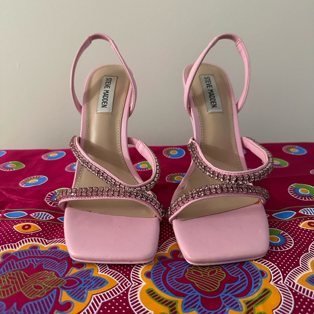 Steve Madden Pink Strappy Heels